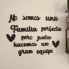 Frase decorativa familia