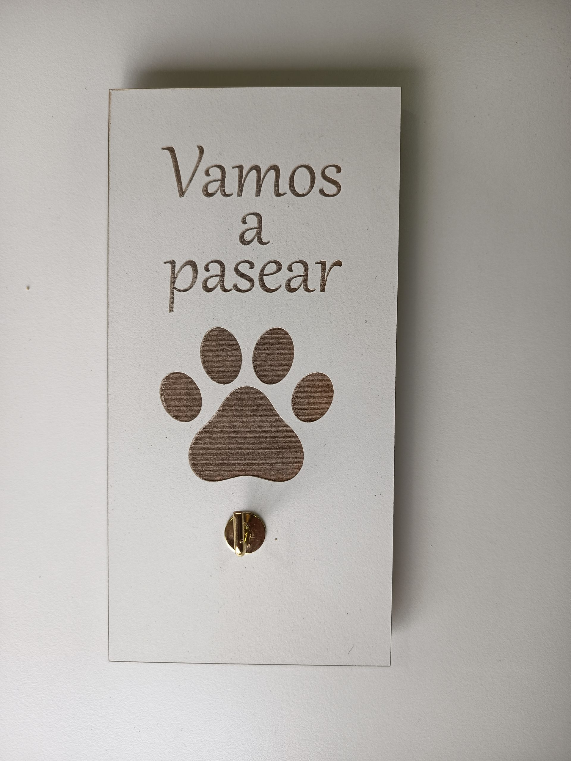 perchero de correa blanco Perchero para mascotas
