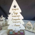 arbol navideño con velas